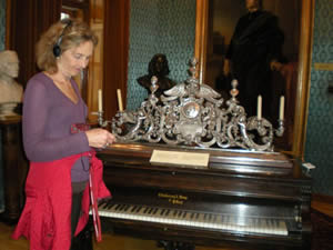 Virginia Eskin at Liszt's house in Budapest