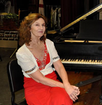 Virginia Eskin with the Reading Civic Concert Band